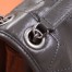 Saint Laurent Niki Medium Chain Bag In Dark Grey Crinkled Leather