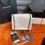Saint Laurent Niki Medium Chain Bag In White Crinkled Leather