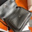 Saint Laurent Niki Medium Chain So Black Bag In Crocodile-embossed Leather