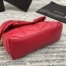 Saint Laurent Puffer Small Chain Bag In Red Lambskin