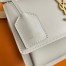 Saint Laurent Sunset Medium Chain Bag In White Calfskin